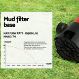 Giantz Garden Submersible Pump 550W Dirty Water Bore Tank Well Steel Sewerage