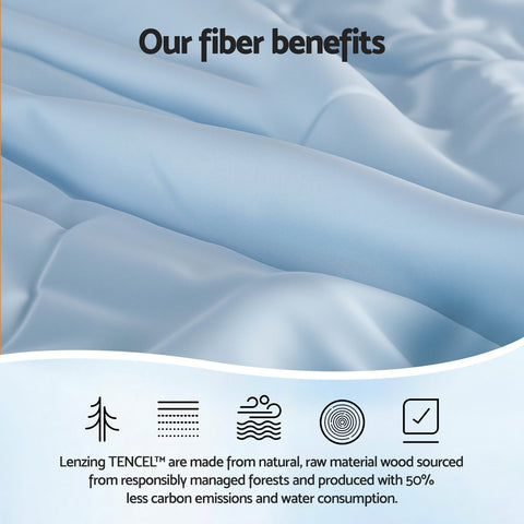 Giselle Tencel Quilt 200GSM Summer Quilts Comforter Doona Light Weight Soft Throw Blanket Super King