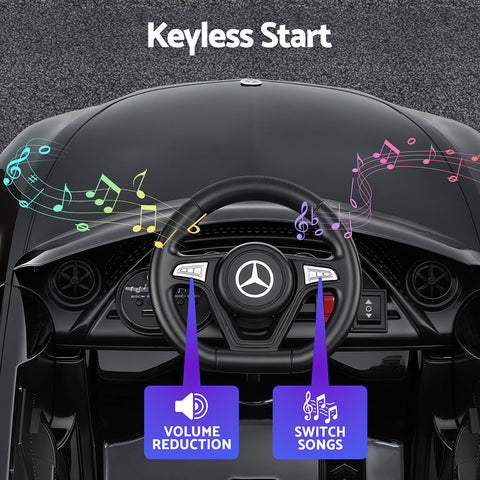 Kids Electric Ride On Car Licensed Outdoor Toys Cars Music Remote Black