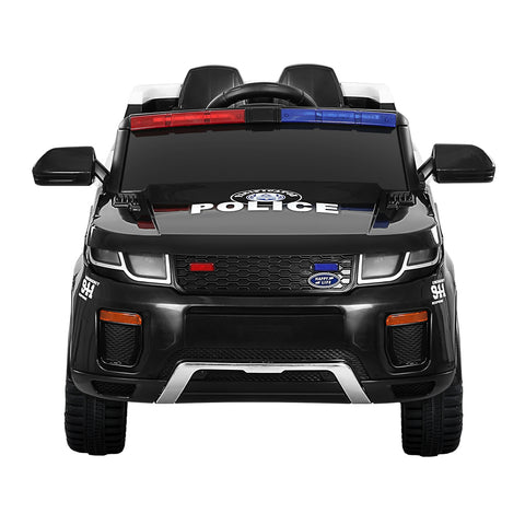 Electric Ride On Car Rigo Kids Patrol Police Ride On Cars Horn Music Remote Black