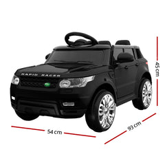 Rigo Ride On Car Kids Electric Ride On Cars SUV Remote 12V Black
