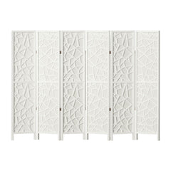 Artiss 6 Panel Room Divider Screen 244x170cm Clover White