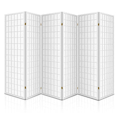 Artiss 6 Panel Room Divider Screen 261x179cm White