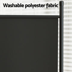 Artiss 3 Panel Room Divider Screen 260x180cm Fabric Black