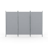 Artiss 3 Panel Room Divider Screen 260x180cm Fabric Grey