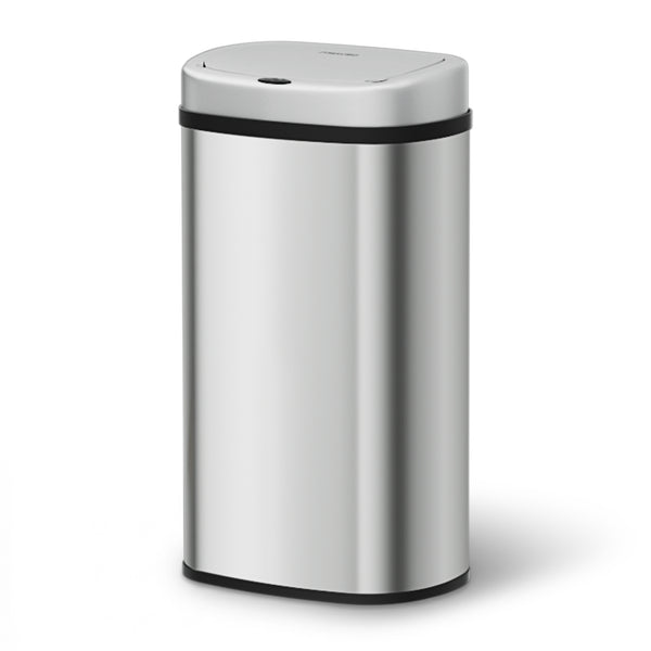 Devanti 60L Sensor Bin Motion Rubbish Automatic Silver