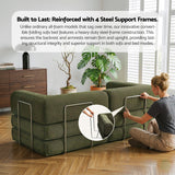 Artiss Convertible Folding Sofa Bed Pull Out Mattress Sleeper Couch Corduroy Green