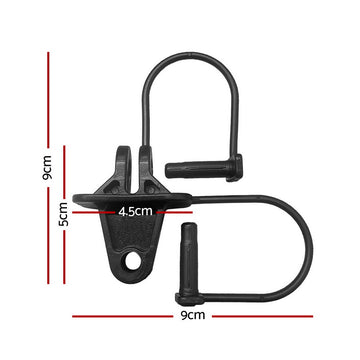 Giantz Electric Fence Insulators 200pcs Pinlock Black