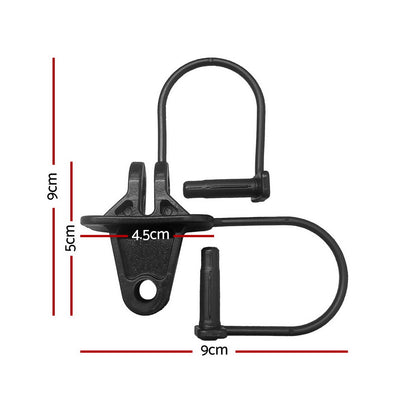 Giantz Electric Fence Insulators 200pcs Pinlock Black