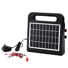 Giantz 10km Electric Fence Energiser Solar Energizer Charger Farm Animal 0.3J