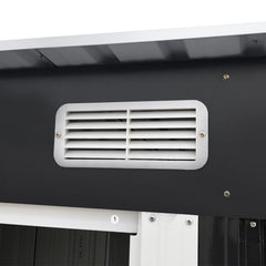 Giantz Garden Shed 2.38x1.31M Sheds Outdoor Storage Tool Metal Workshop Shelter Sliding Door