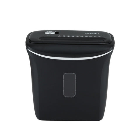 Devanti 12L Cross-Cut Shredder 8-Sheet Paper Home Office Credit Card