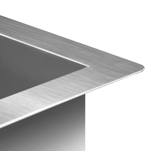 Cefito Kitchen Sink 87X45CM Stainless Steel Basin Single Bowl Silver