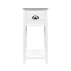 Artiss Bedside Table Vintage - THYME White