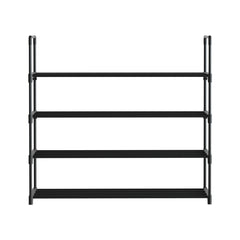 Artiss Shoe Rack 4-tier 16 Pairs Stackable Black