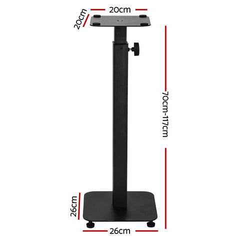 Alpha Speaker Stand 70-117cm Adjustable Height 2pcs