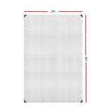 Instahut Tarp Tarpaulin 2x3m Canvas Camping Heavy Duty Sun Cover