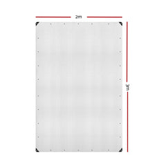 Instahut Tarp Tarpaulin 2x3m Canvas Camping Heavy Duty Sun Cover