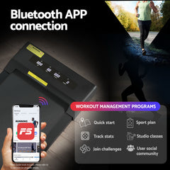 Everfit Treadmill Electric Walking Pad Under Desk Home Gym Fitness 400mm Black