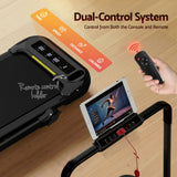 Everfit 3 in1 Treadmill Electric Walking Pad with Incline Foldable for Home Gym Black