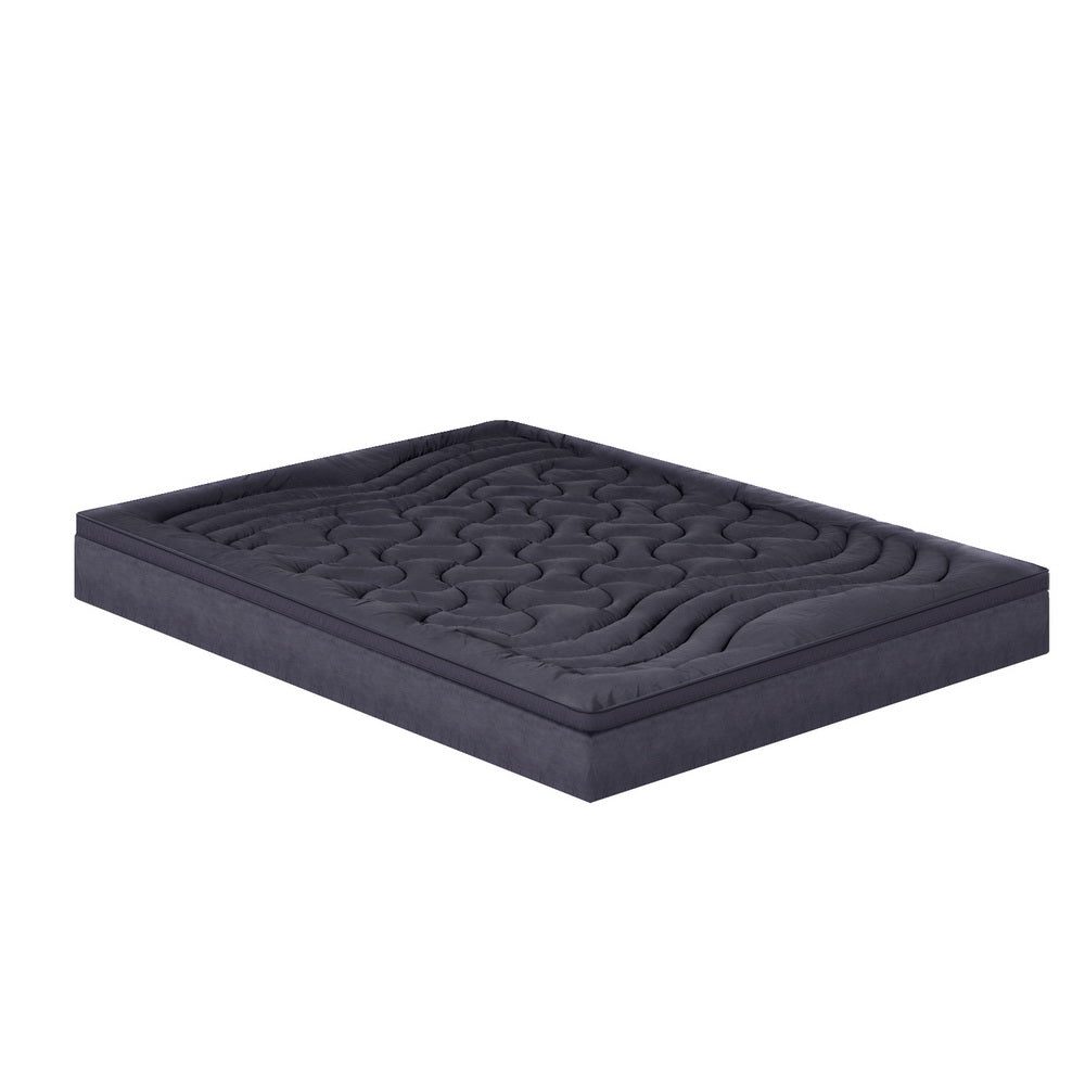 Giselle Bedding 3-Zone Pillowtop Mattress Topper 1000GSM for Back Pain Relief Washable with 45cm Deep Pocket Double