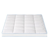 Giselle Bedding 1500GSM Bamboo Pillowtop Mattress Topper 10cm Thick Pad for Back Pain Relief, High Loft Cooling Underlay for Dorm & Guest Bed, 45cm Deep Pocket Double