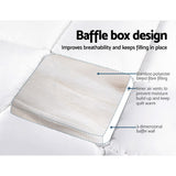 Giselle Bedding 5cm Bamboo Pillowtop Mattress Topper 1000GSM Mattress Pad for Back Pain Relief Washable Breathable Protector with 45cm Deep Pocket Queen