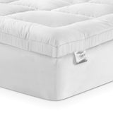 Giselle Bedding 5cm Bamboo Pillowtop Mattress Topper 1000GSM Mattress Pad for Back Pain Relief Washable Breathable Protector with 45cm Deep Pocket Queen
