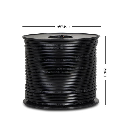 Giantz 3MM 100M Twin Core Wire Electrical Cable Extension Car 450V 2 Sheath