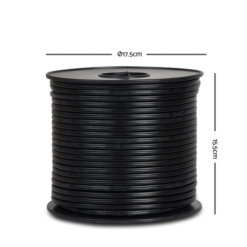 Giantz 4MM 100M Twin Core Wire Electrical Cable Extension Car 450V 2 Sheath