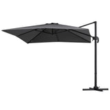 Instahut Outdoor Umbrella 3m Umbrellas Cantilever Stand Sun Roma 360 Degree Charcoal
