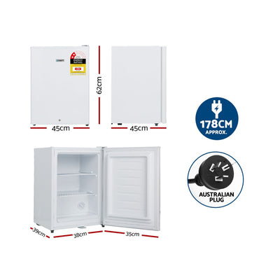 Devanti 42L Upright Freezer Fridge White
