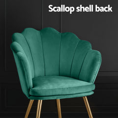 Artiss Armchair Velvet Green Callista