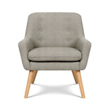 Artiss 2X Armchair Lounge Chair Accent Tub Chair Beige ANNE