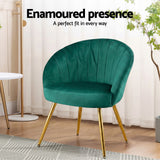 Artiss Armchair Velvet Green Eloise