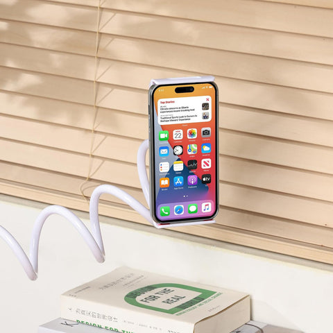 Urbanoki Gooseneck Phone Holder Flexible Clamp Mount for Bed Desk