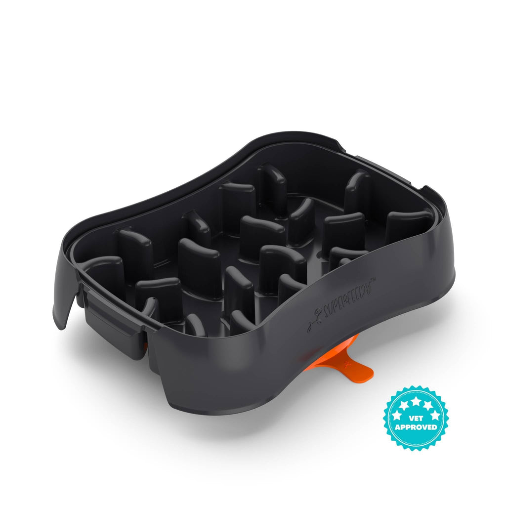 Marley Slowappy Slow Feeder  Bowl - Dark Grey