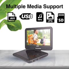 Laser 10” Portable DVD Player with Anti-Skip Technology