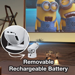 Laser Android LED Projector with Battery 1080p