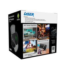 Laser Multi Angle Android LED Projector Black