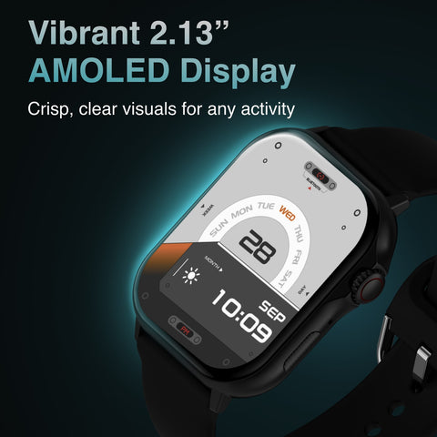 V-Fitness Smart Watch GPS and 2.1 inch Black