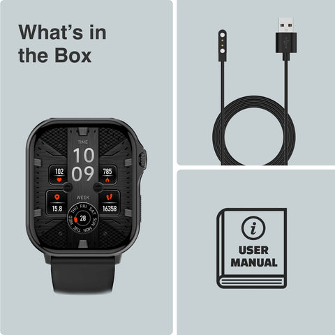 V-Fitness Smart Watch GPS and 2.1 inch Black