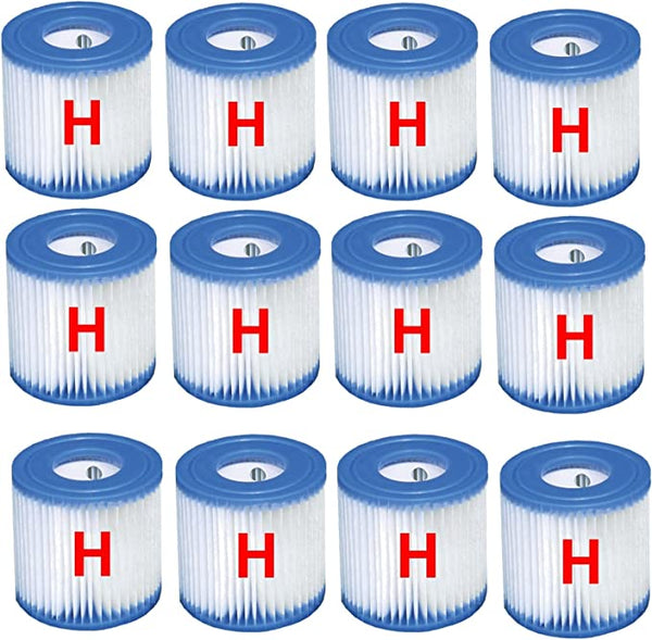 Intex 12 x Filter Cartridge replacement Size H INTEX FILTER PUMP 29007