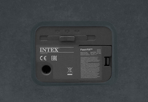 INTEX Queen Dura-Beam Comfort Plush Air Mattress w/ Built-In USB Electric Pump 64418