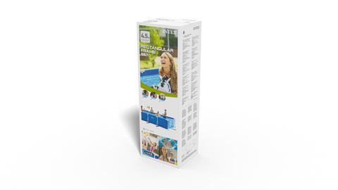 Intex Rectangular Frame Pool 4.5m X 2.2m X 0.84m 28273