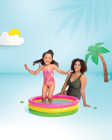Intex Sunset Glow Kiddie Pool 86cm x 25cm - 58924