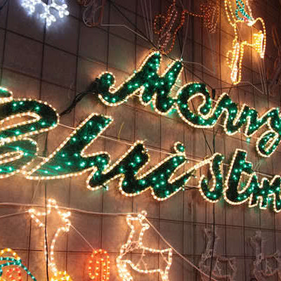 Samland 5.5m Merry Christmas Sign Led Rope Light Commercial