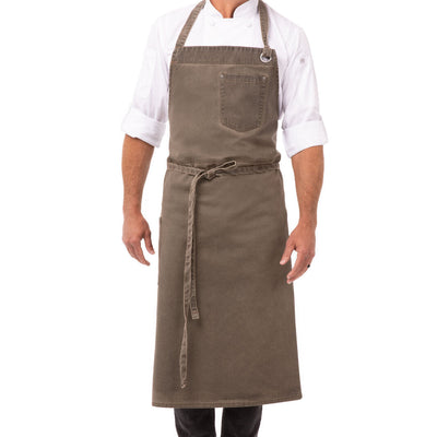 Dorset Earth Brown Chefs Bib Apron by Chef Works