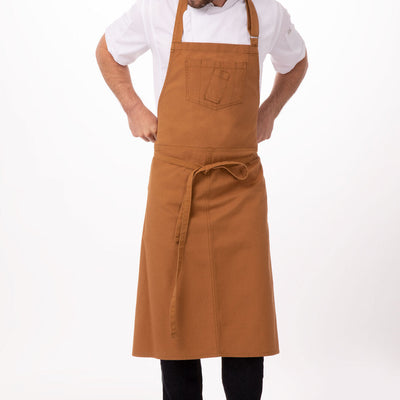 Rockford Nutmeg Chefs Bib Apron by Chef Works