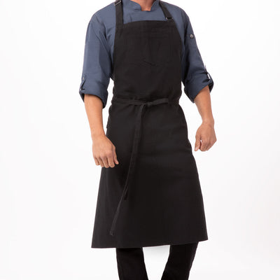 Rockford Steel Grey Chefs Bib Apron by Chef Works